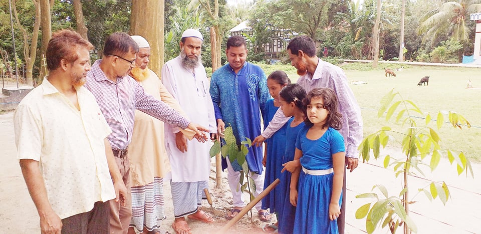 গাছ লাগান পরিবেশ বাচান বক্তাবলী ৫০নং পশ্চিম চরগড়কুল সরকারি প্রাথমিক বিদ্যালয়ের উদ্যোগে বৃক্ষরোপন