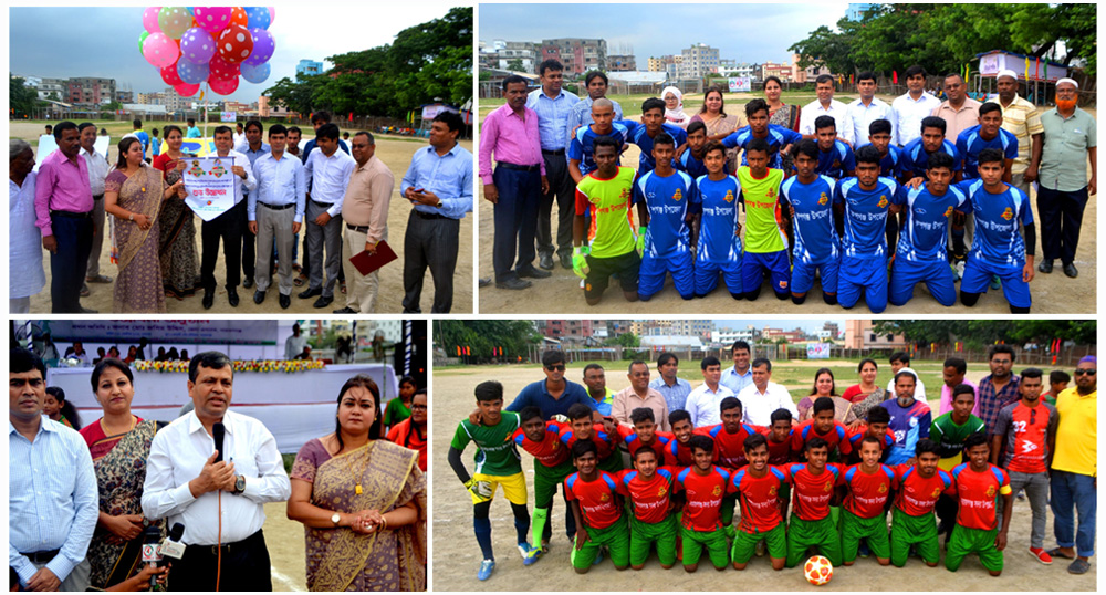 বঙ্গবন্ধু  ও বঙ্গমাতা জাতীয় গোল্ডকাপ ফুটবল টুর্নামেন্টের উদ্বোধন  জাতির পিতার স্বপ্ন গড়তে একটি সুস্থ-সবল জাতি দরকার: ডিসি